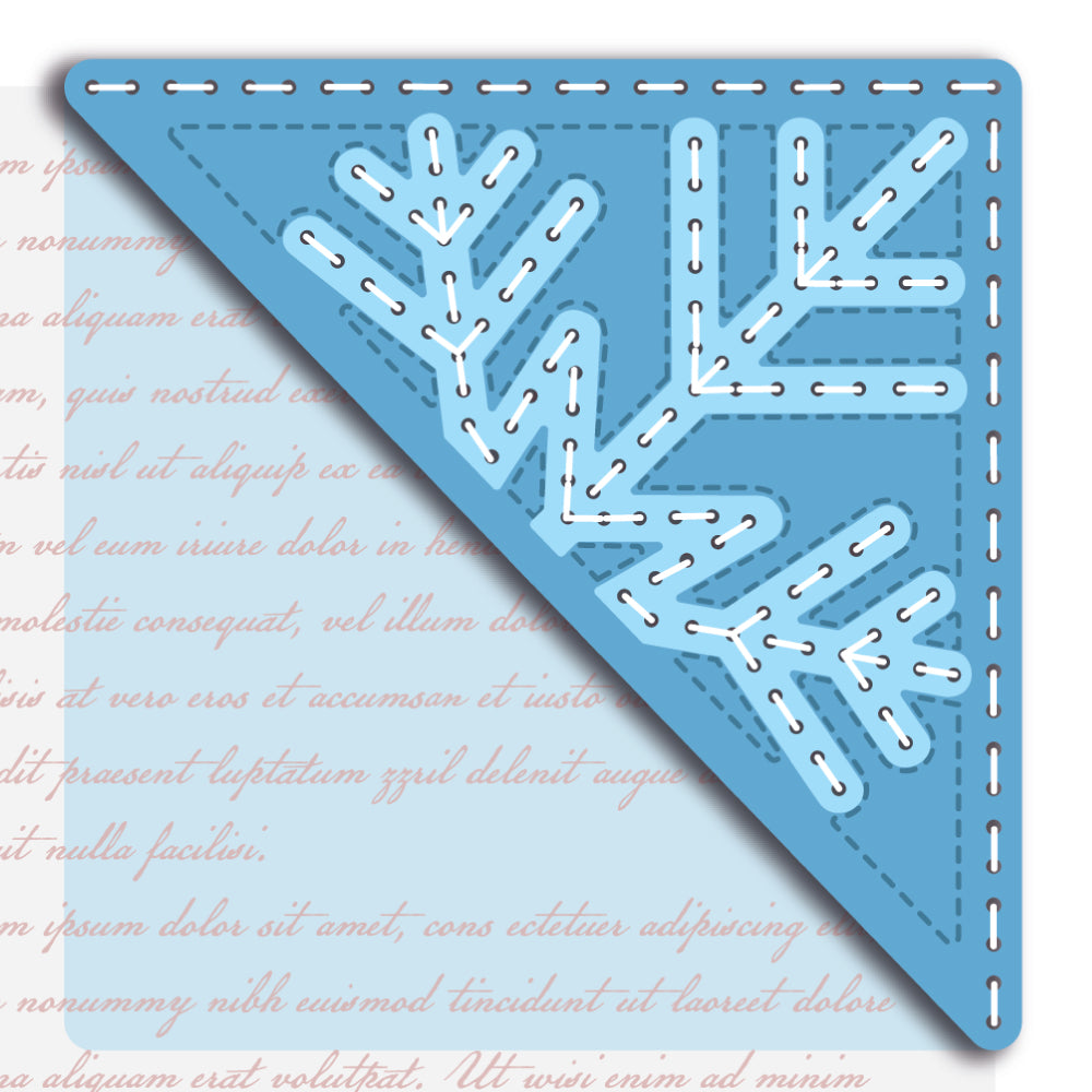 Honey Bee Stamps In Stitches: Bookmarked Snowflake - Honey Cuts - Stand-Alone Dies