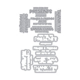 Hero Arts Here for the Presents Letterpress + Foil & Cut from the Best Gift Ever Collection