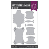 Hero Arts Glad We’re Tight Letterpress + Foil Set