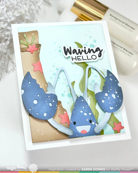 Waffle Flower Happy Bubbles Stencil (422423)
