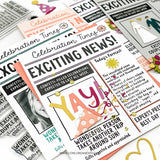 Concord & 9th Happy Headlines Stamp Set (6 x 8)