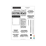 Concord & 9th Happy Headlines Stamp Set (6 x 8)