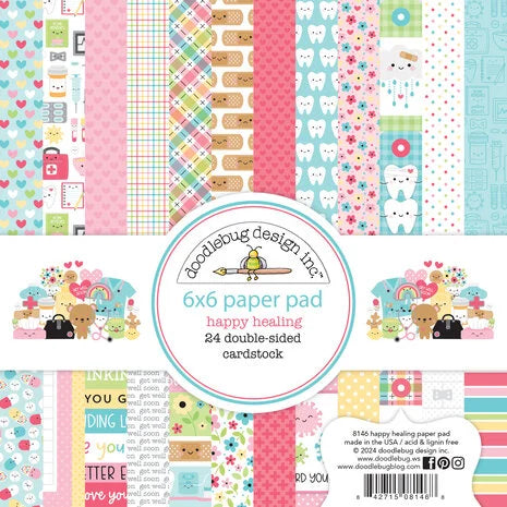 Doodlebug Design Happy Healing 6x6 Inch Paper Pad (8146)