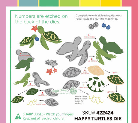 Waffle Flower Happy Turtles Die (422424)
