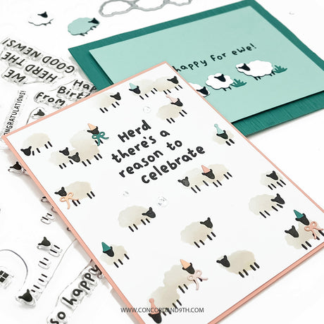 Concord & 9th Happy Herd Stencil (1 qty; 4.75 x 6)