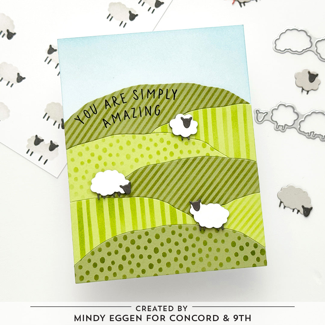 Concord & 9th Happy Herd Stencil (1 qty; 4.75 x 6)