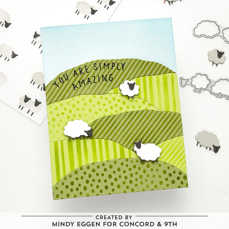 Concord & 9th Happy Herd Stencil (1 qty; 4.75 x 6)