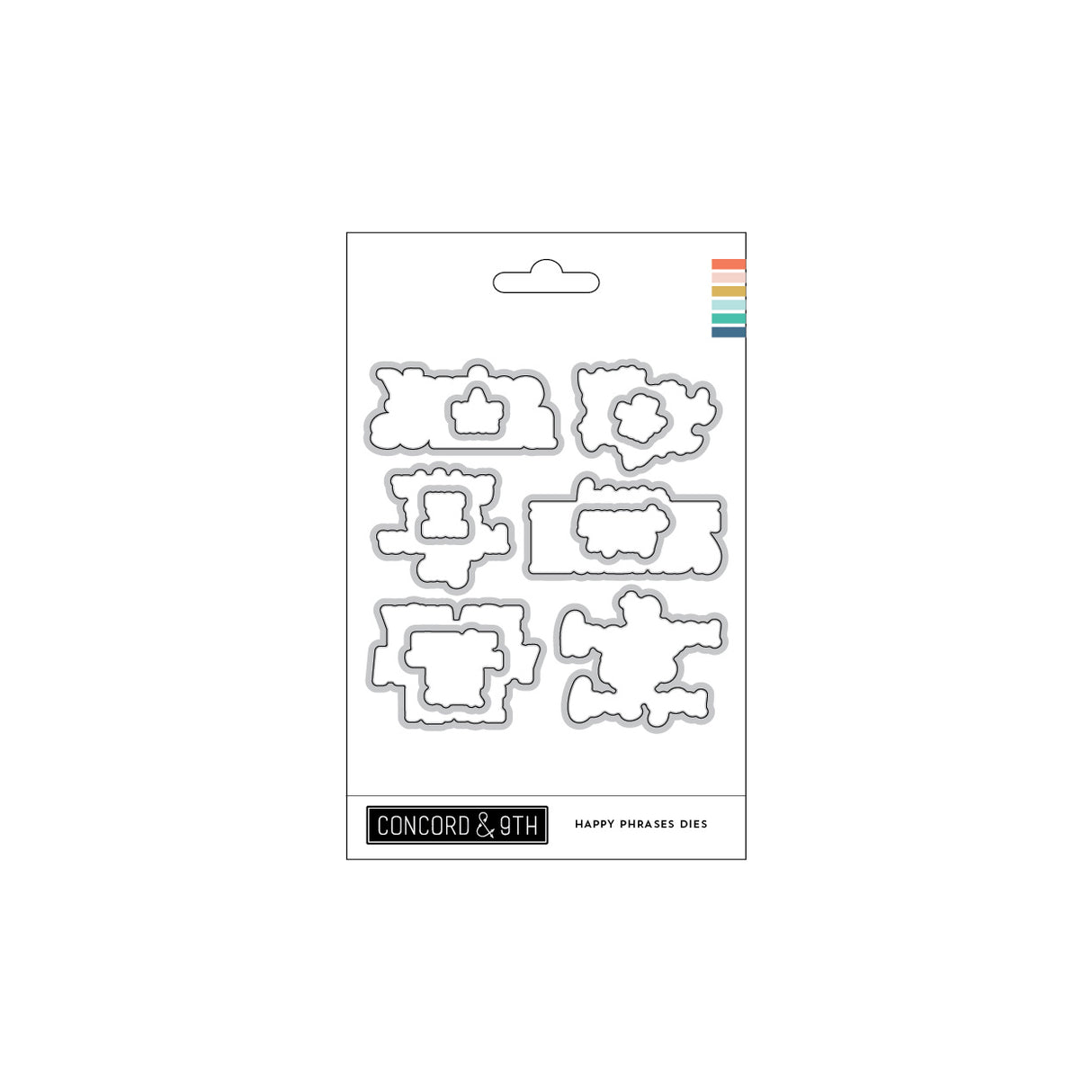 Concord & 9th Happy Phrases Stamp & Die Bundle