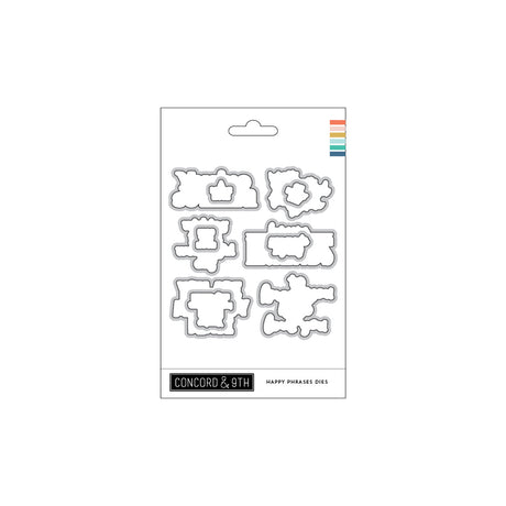 Concord & 9th Happy Phrases Stamp & Die Bundle