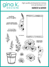 Gina K Designs Bundle - Harvest and Gather Stamp Die and Stencil