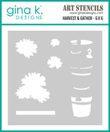Gina K Designs Bundle - Harvest and Gather Stamp Die and Stencil