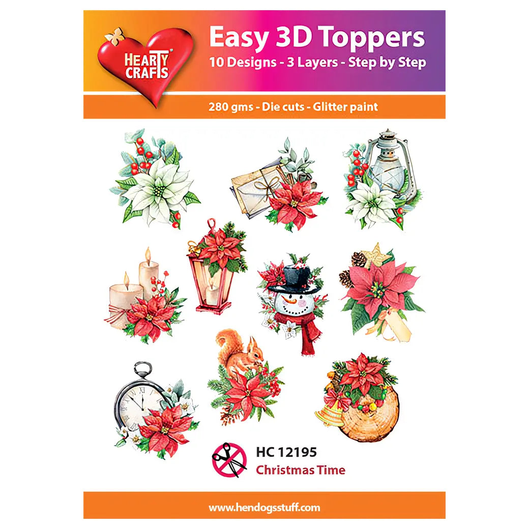 Hearty Crafts Easy 3D - Christmas Time HC12195