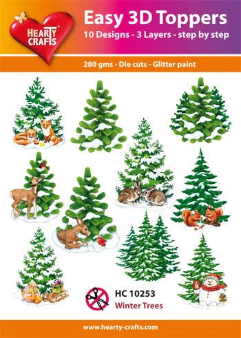 Hearty Crafts Easy 3D - Winter Trees HC10253