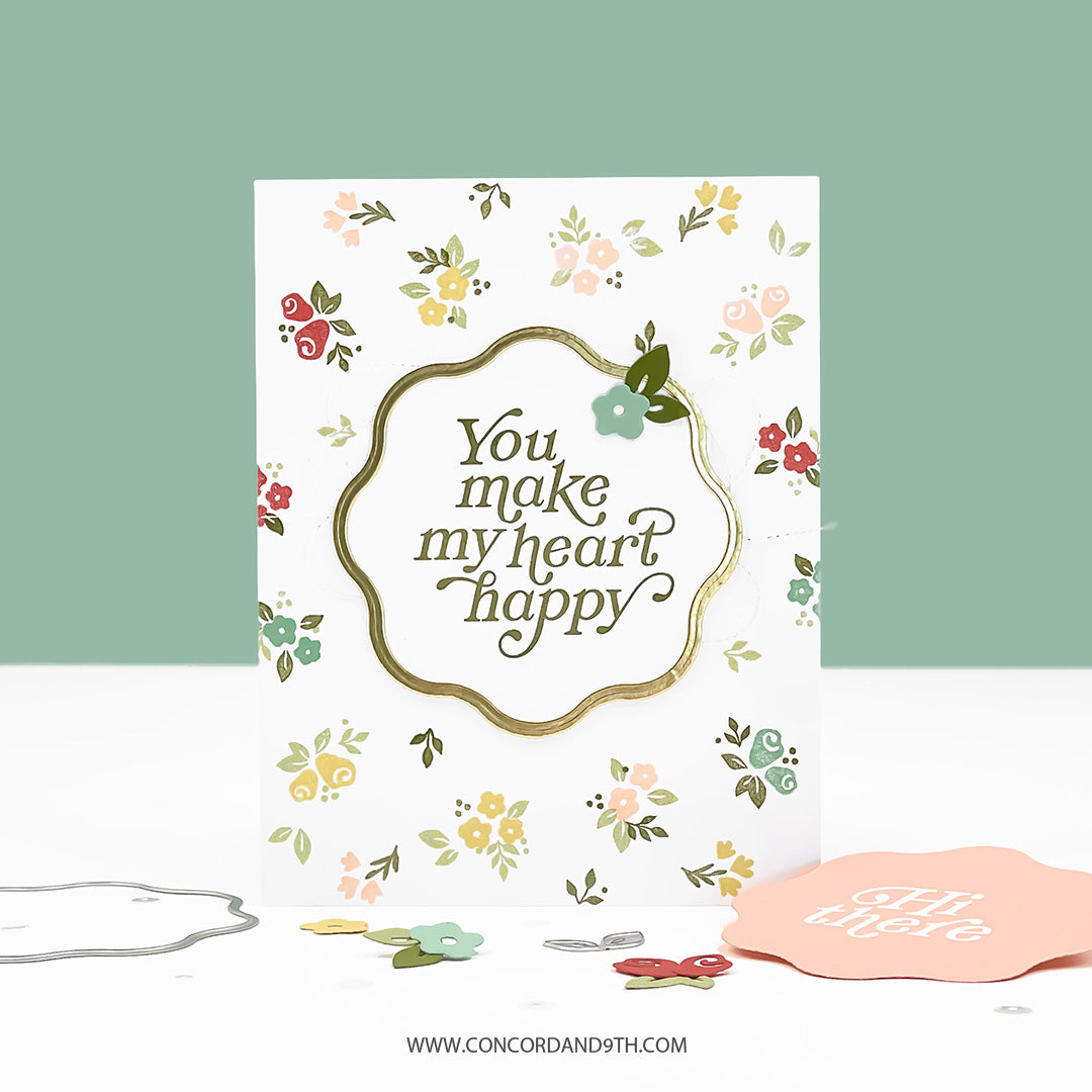 Concord & 9th Concord & 9th Heirloom Turnabout™ Stamp Set (6 x 8) / Die Bundle
