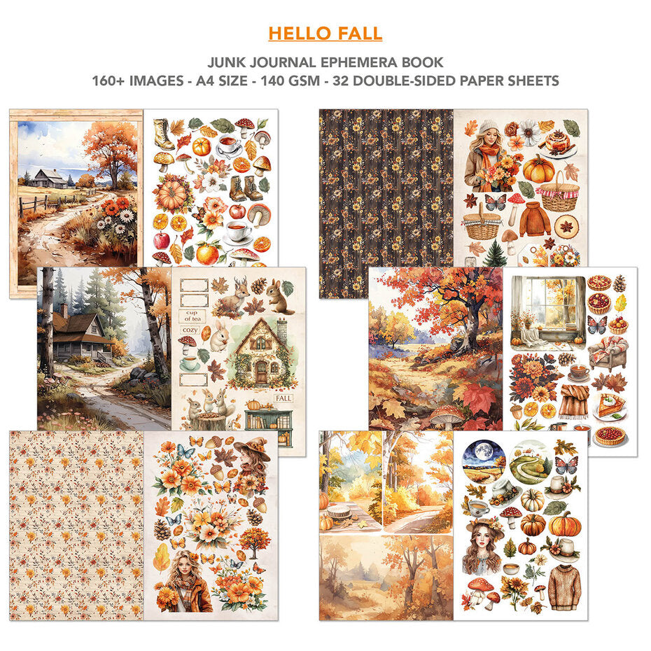 Ciao Bella Hello Fall Junk Journal Book (CBB013)