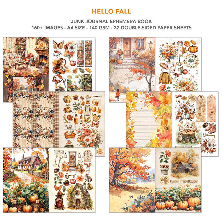 Ciao Bella Hello Fall Junk Journal Book (CBB013)
