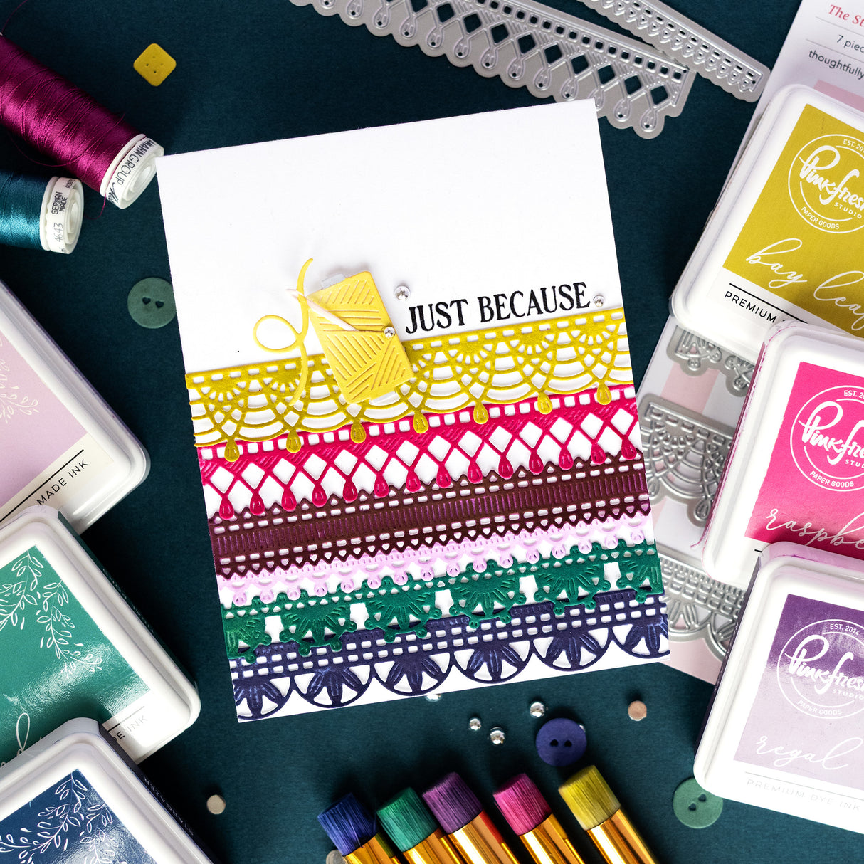 Pinkfresh Studio The Stitch Edit: Maker's Essentials die / stencil Bundle