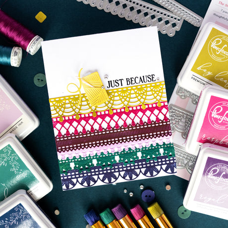 Pinkfresh Studio The Stitch Edit: Maker's Essentials die / stencil Bundle