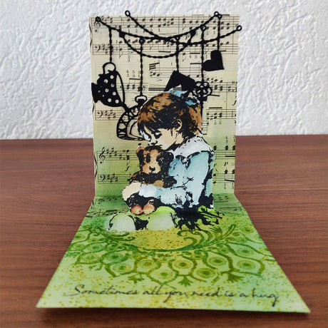 Katy Sue All You Need Is A Hug Pre Cut Rubber Stamp by Andy Skinner