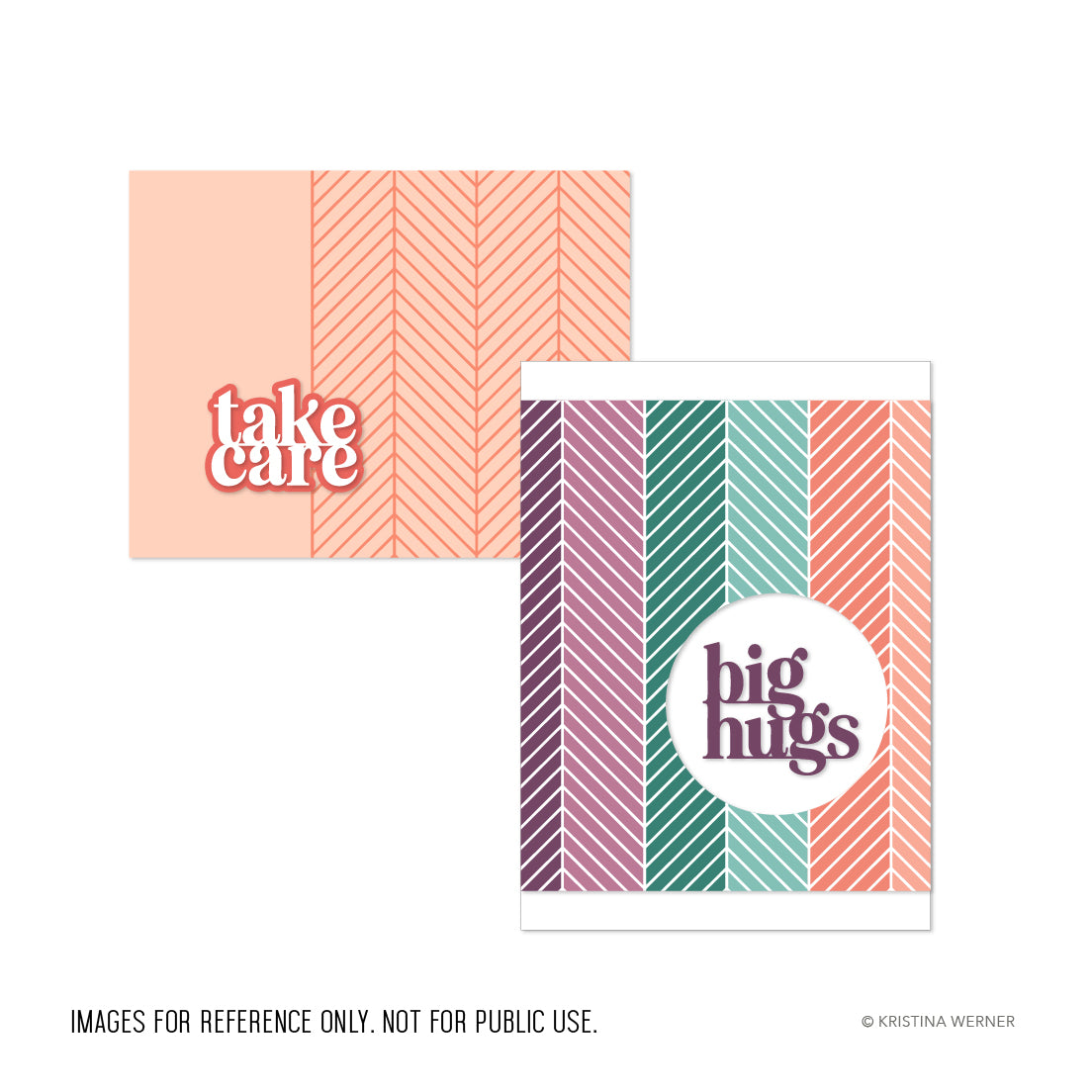 Concord & 9th KW Easy Repeat Herringbone Background Stamp (6 x 6)
