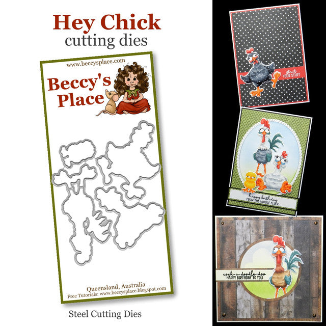 Beccy's place Hey Chick cutting dies