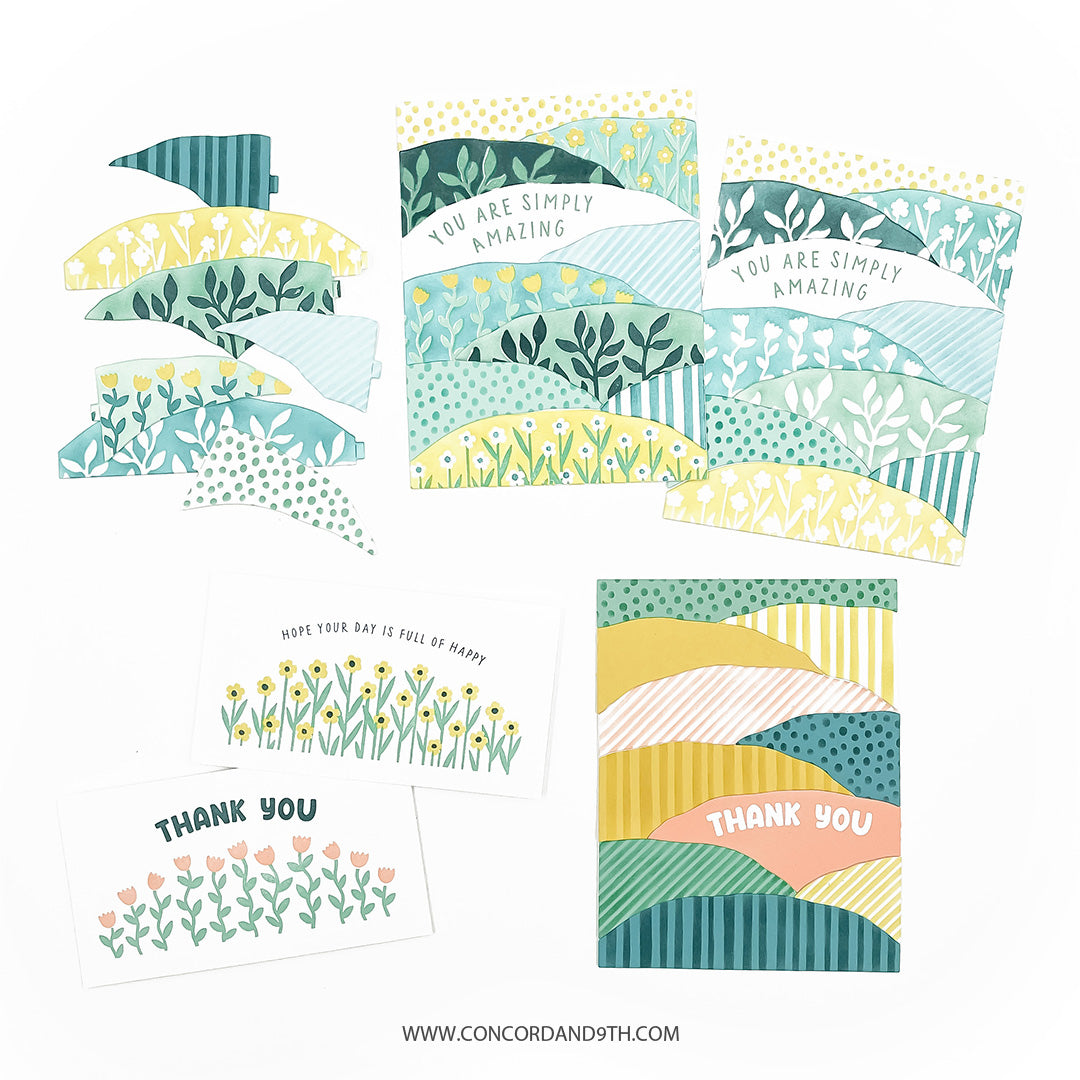 Concord & 9th Hillside Stencil Set (2 qty; 4.75 x 6)