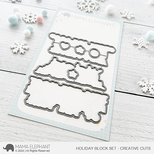 Mama Elephant Holiday Block Set - Creative Cuts