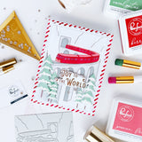 Pinkfresh Studio Holiday Express press plate