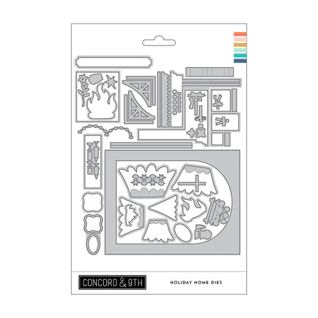 Concord & 9th Holiday Home Stamp Set (4 x 8) & Die Bundle