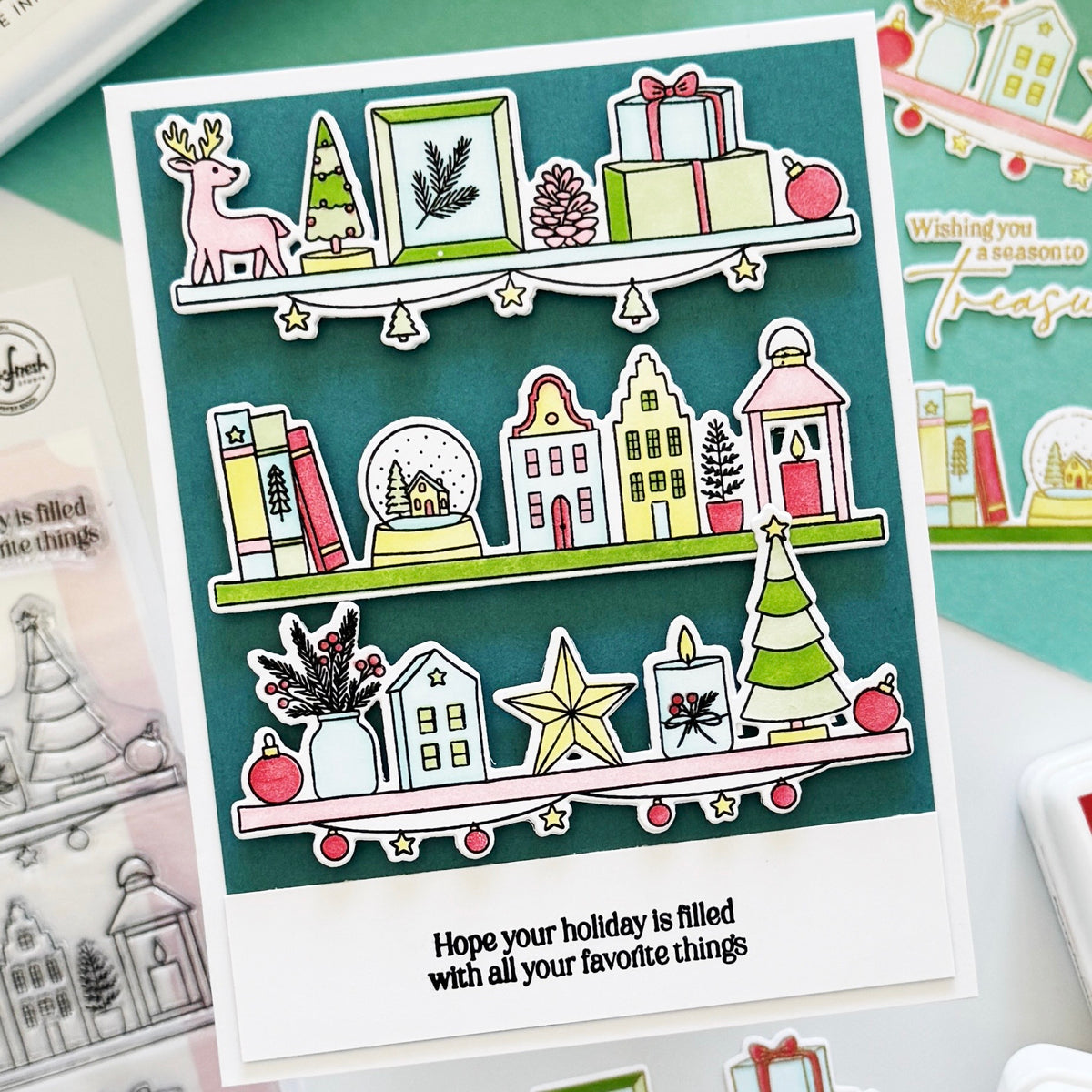 Pinkfresh Studio Holiday Treasures press plate