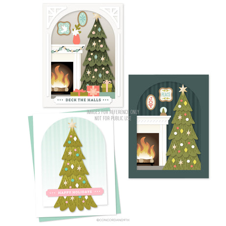 Concord & 9th Holiday Home Stamp Set (4 x 8) & Die Bundle