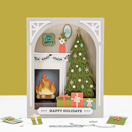 Concord & 9th Holiday Home Stamp Set (4 x 8) & Die Bundle
