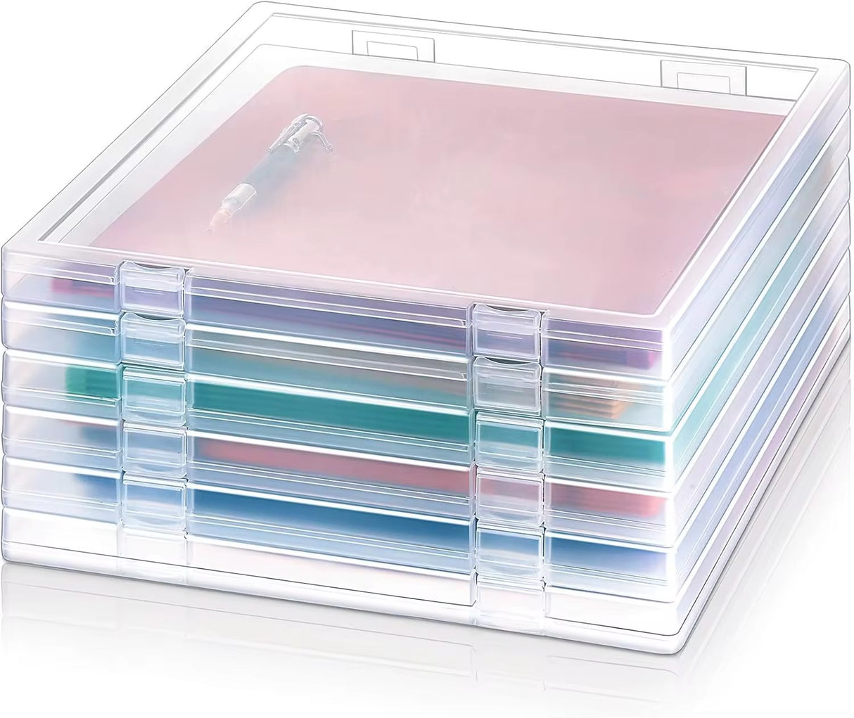 Crafty Trails Stackable 12"x 12" Paper Storage Organizers 4 Pack Postage as per actuals