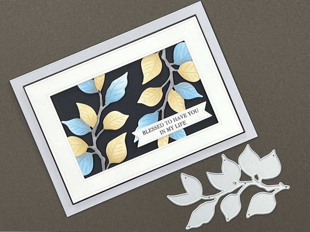 Gina K Designs BUNDLE- Serene Branches 3D Embossing Folder, Die and Stencil
