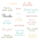 Honey Bee Stamps Sew Glad - 4x6 Photopolymer Stamp Set / Die bundle