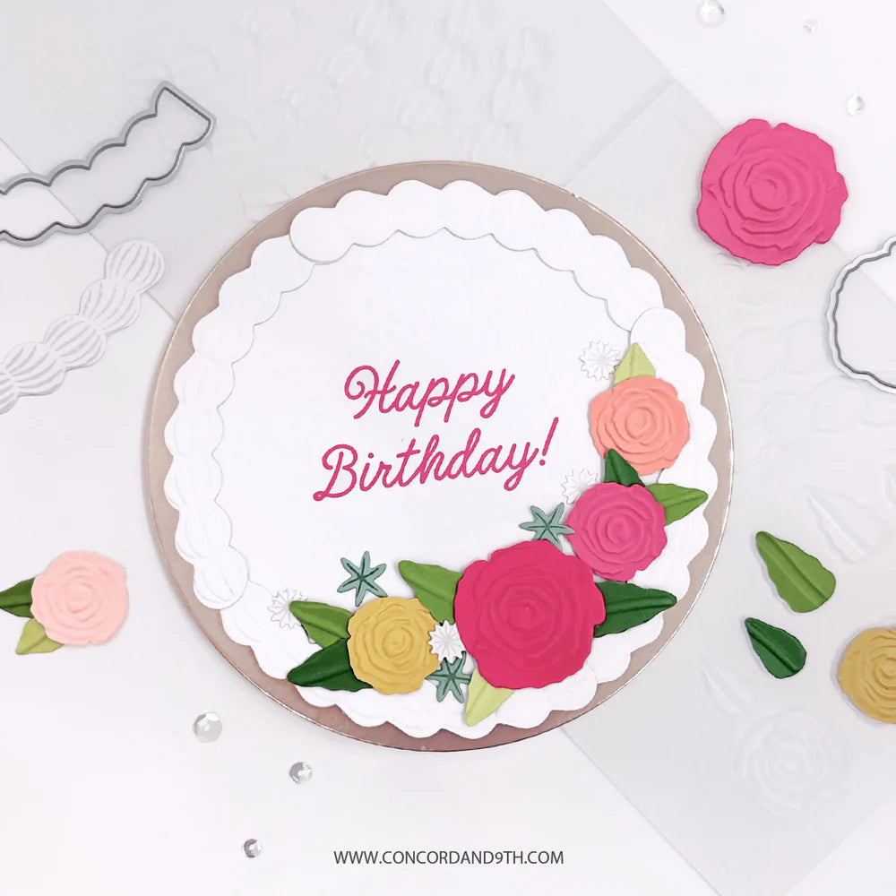 Concord & 9th Icing on the Cake Embossing Folder