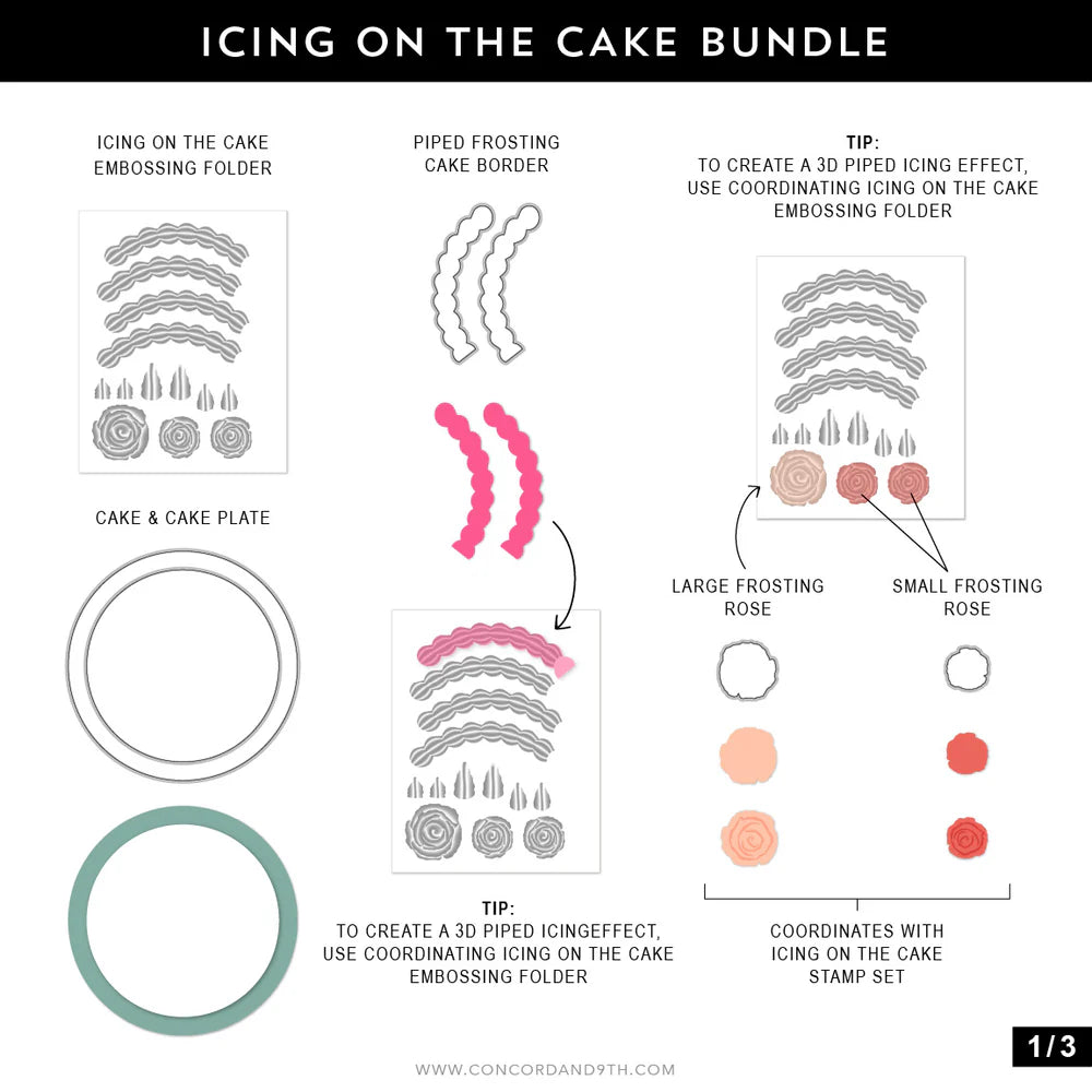 Concord & 9th Icing on the Cake Embossing Folder