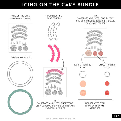 Concord & 9th Icing on the Cake Embossing Folder