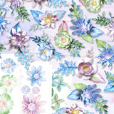 Katy Sue Icy Watercolour Die Cut Flowers & Leaves (12 sheets)