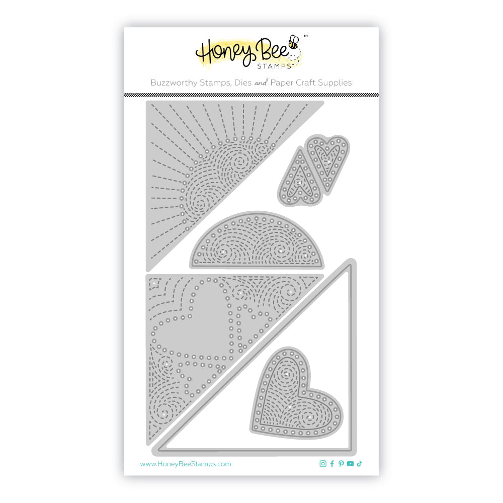 Honey Bee Stamps In Stitches: Bookmarked Love & Light - Honey Cuts - Stand-Alone Dies