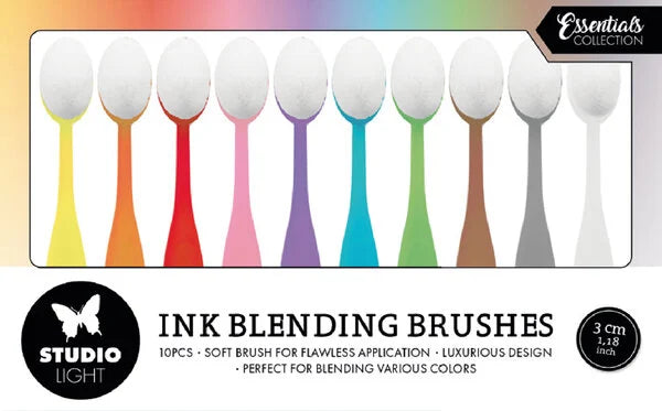 Studio Light Ink Blending Brushes Soft 3cm (10pcs) (SL-ES-BBRU08) postage as per actual