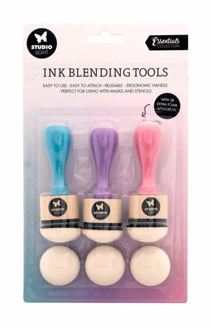 Studio Light Ink Blending Tools + Refill Foam Pads (3/3pcs) (SL-ES-INKAP01)