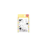 Waffle Flower Craft Inlaid Hearts Detail Stamp Set