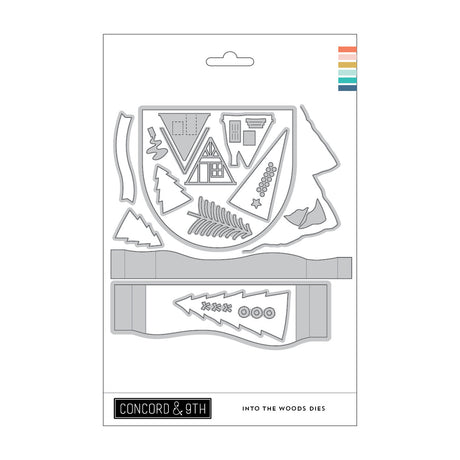 Concord & 9th Into the Woods Stamp Set (4 x 8) & Die Bundle
