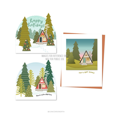 Concord & 9th Into the Woods Stamp Set (4 x 8) & Die Bundle