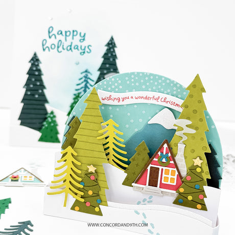 Concord & 9th Into the Woods Stamp Set (4 x 8) & Die Bundle