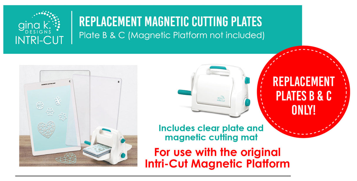 Gina K Designs Intri-Cut Magnetic Replacement Cutting Plates