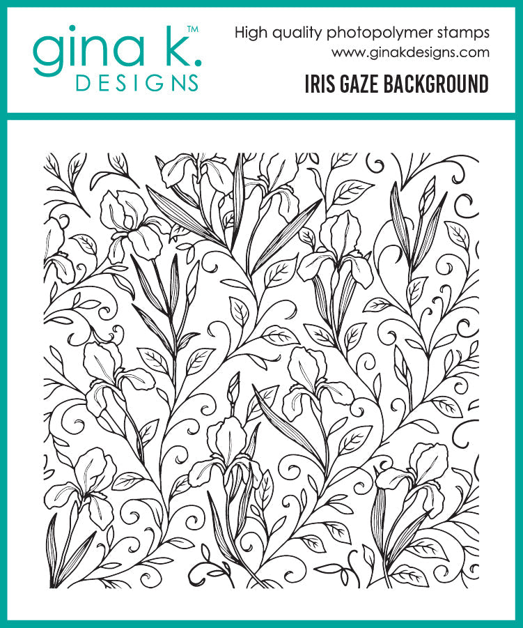 Gina K Designs STAMPS- Iris Gaze Background Stamp
