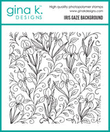 Gina K Designs STAMPS- Iris Gaze Background Stamp