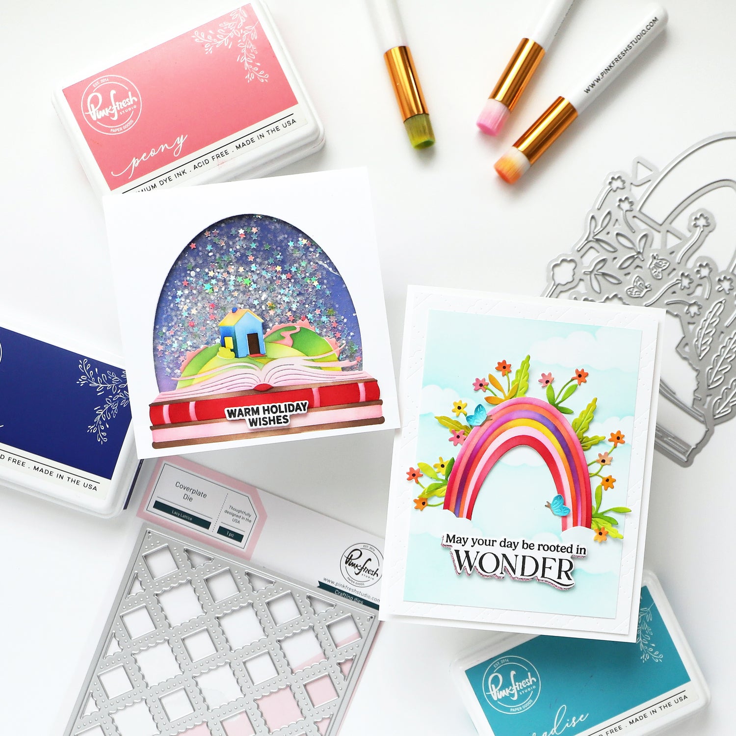 Pinkfresh Studio Nature's Narrative die & Stencil Bundle